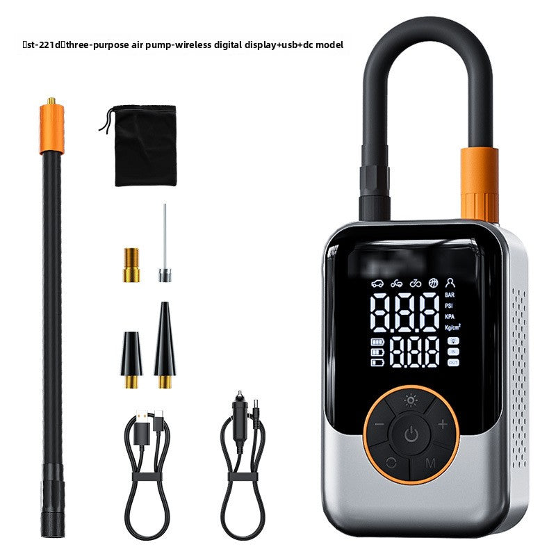 Portable Wireless Car Air Pump with Digital Display