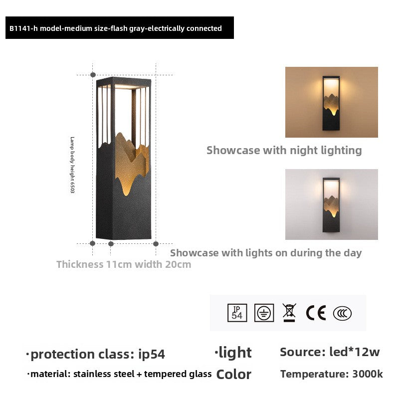 Zen-inspired landscape lights