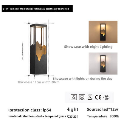 Zen-inspired landscape lights