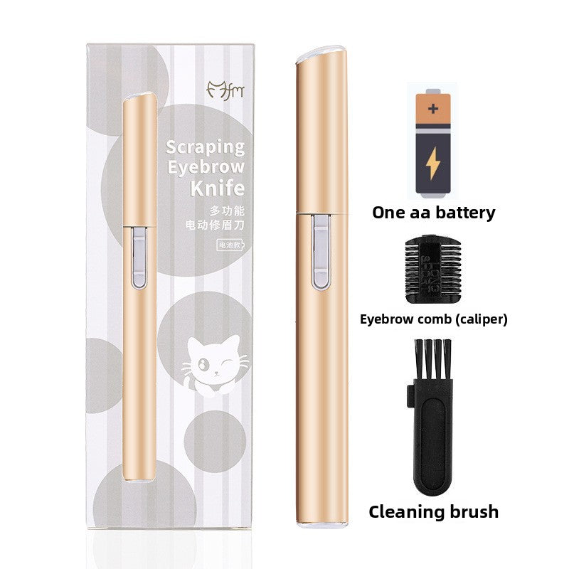 Electric eyebrow trimming knife