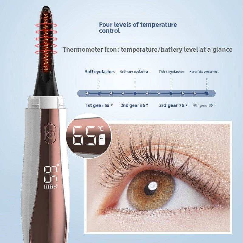 Electric curling device for eyelashes