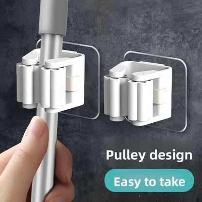 Smooth-edge mop holder