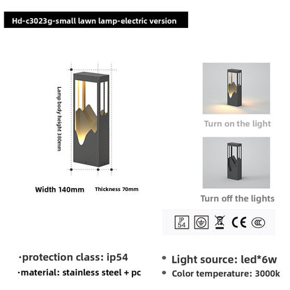 Zen-inspired landscape lights