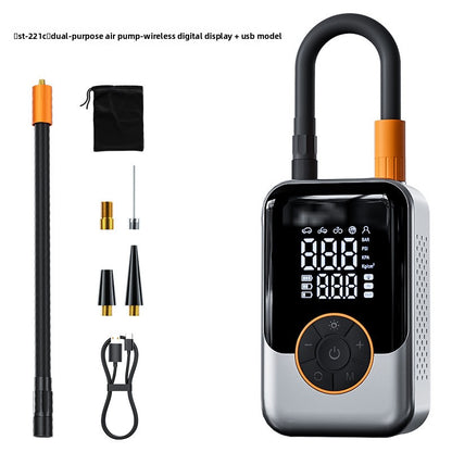 Portable Wireless Car Air Pump with Digital Display